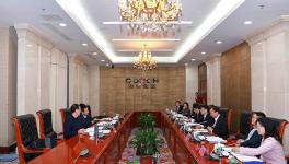 安徽省地稅局副局長洪曉建一行來海螺調研指導