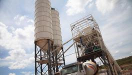 中材贊比亞建材工業園商混站正式投產