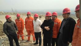 石家莊市安監局領導到贊皇金隅礦山檢查指導工作