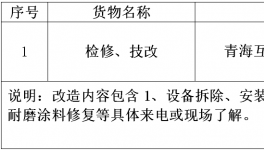 青?；ブ饒A水泥有限公司檢修、技改招標公告