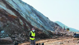 院士點贊寧企露天礦山爆破降塵成果