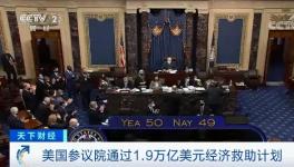 50票贊成，49票反對！1.9萬億美元刺激方案通過！