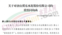 眾多問(wèn)題！金隅冀東“重組”收到問(wèn)詢函！