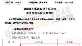 冀東水泥半年報預喜！同期漲幅20%-30%！
