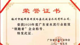 爭做行業能效標桿 塔牌企業榮獲表彰!