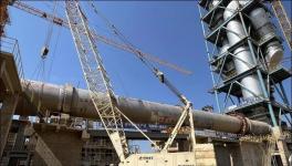 又一家水泥企業3500t/d熟料生產線回轉窯順利合龍！